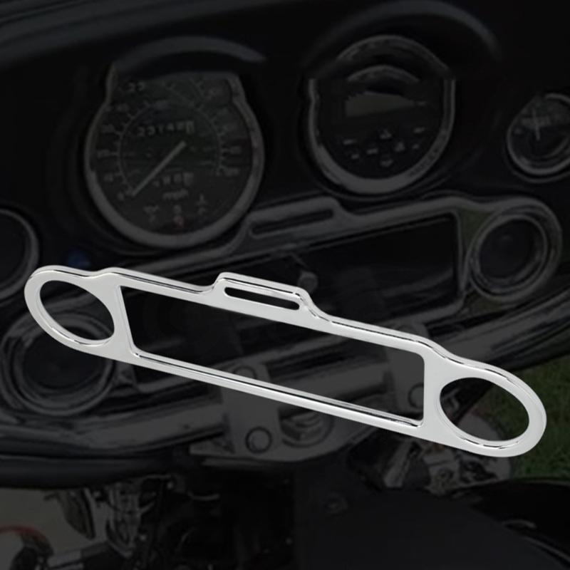 Street Gliding Motorcycle Scooter Instrument Speedometer Bezel Speaker Stereo Accent Trim Rings Cover Eye Catching Frame