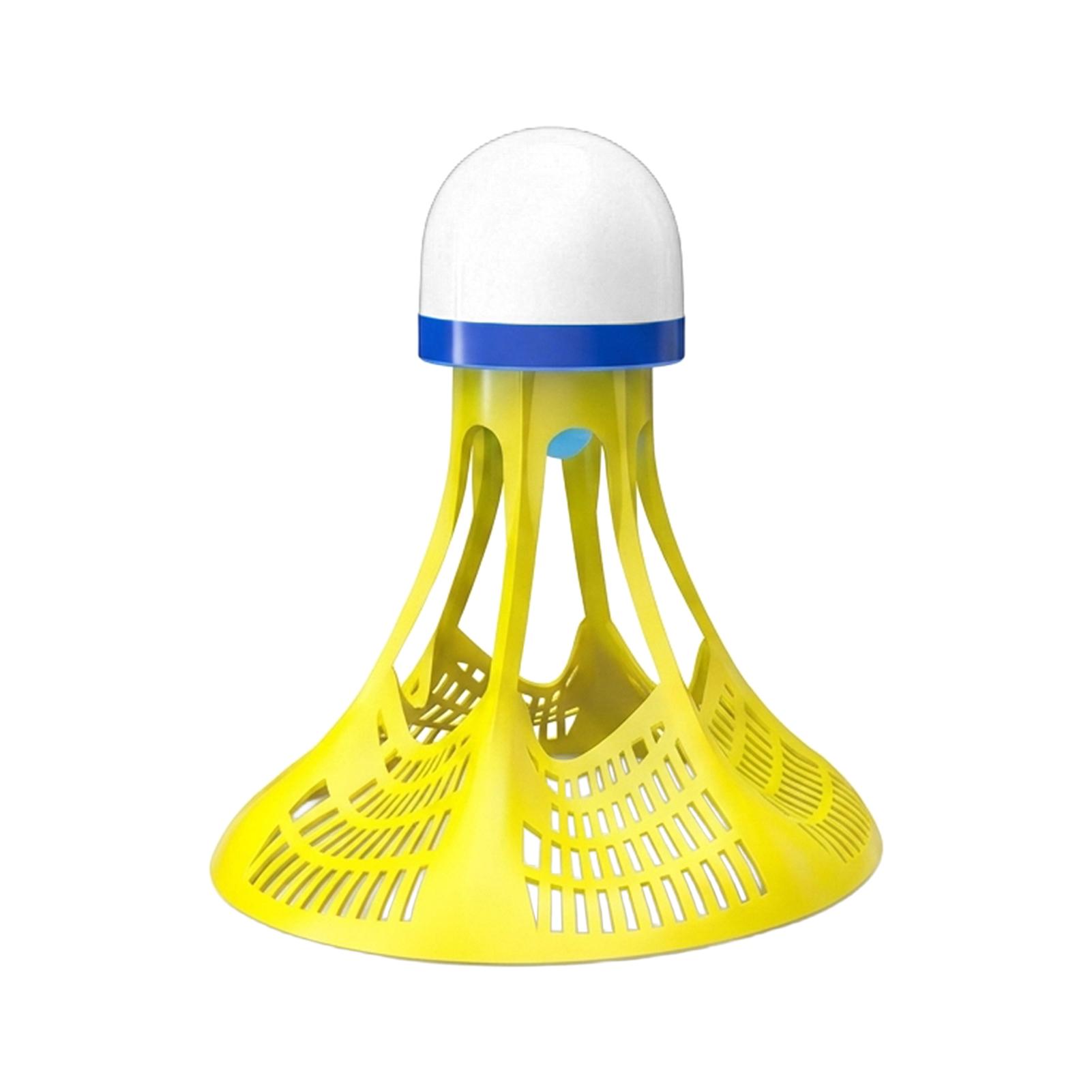 Night-Glow Badminton Shuttlecock High-Elasticity Windproof Plastic Training Ball Random Color 1pcs жёлтый