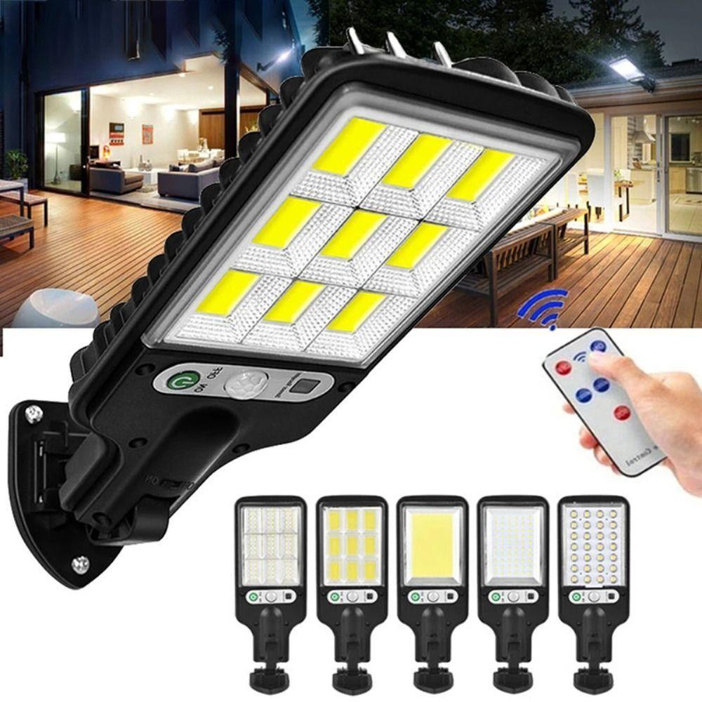 

Waterproof LED Solar Street Lights 3 Light Mode Solar Powered Security Light Parking Lot Style 04