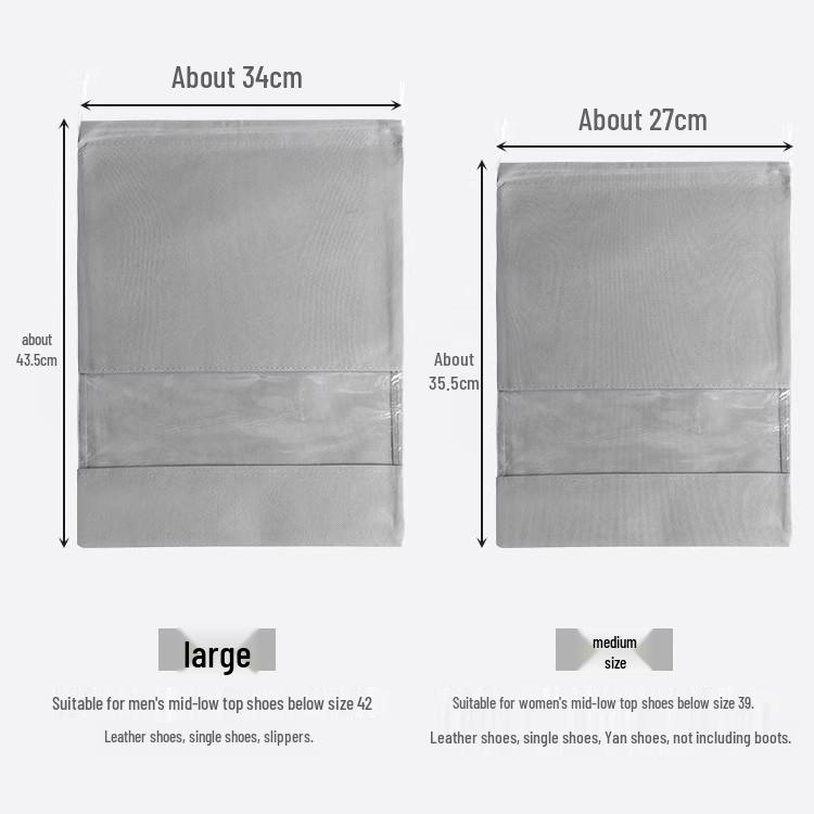 New Arrival: Transparent Dustproof Shoe Bag with 5 At 0.01 and Free Shipping - Perfect for Storage and Travel