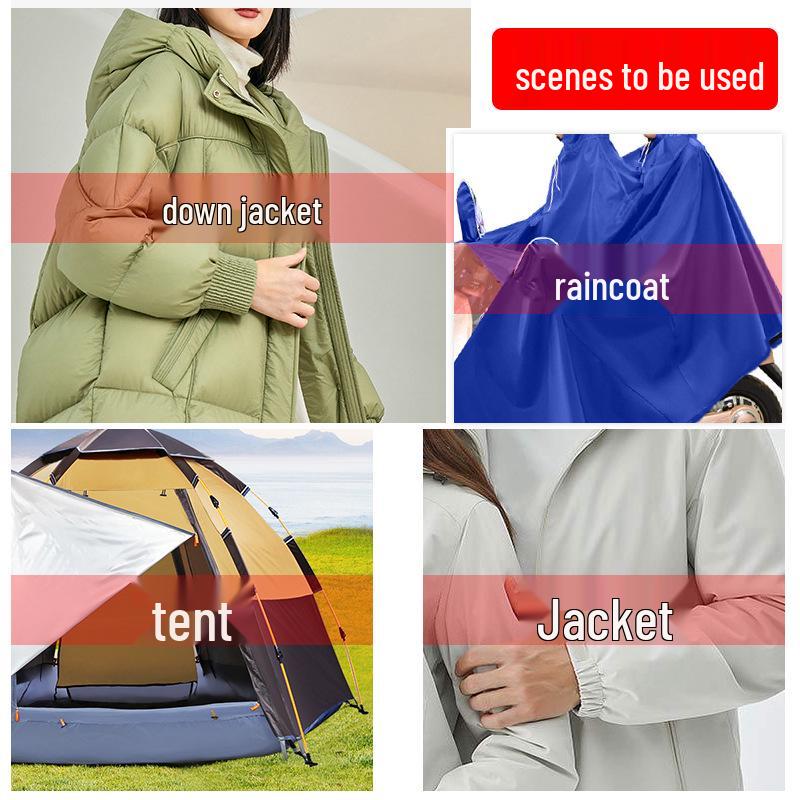 Waterproof No-Sew Down Jacket Repair Patch - Self-Adhesive Fashion Applique for Mending Clothes