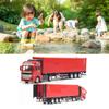 Pull Back Container Truck Toy High Simulation Plastic Alloy Container Truck Model for Boys Girls Children Gift
