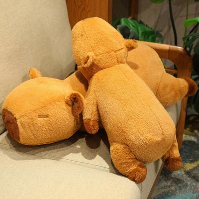 Internet-Berühmtheit kreatives Party-Modell Capybara Wurfkissen Queen-Bett Schlafpuppe Mädchen Geburtstagsgeschenk Party-Modell weiche niedliche Puppe
