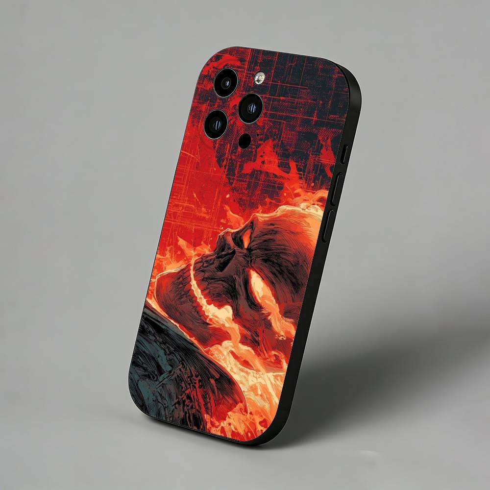 Movie Dark G-GhostS Rider Slim Back Phone Case for iPhone 17 Air 16 Pro Max 16e 15 Plus 14 13 Mini 12 11 Protective Cover