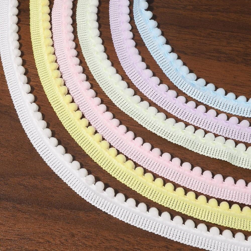 High Quality Mini Pom Pom Fringe Ribbon Colorful DIY Sewing Lace Trim Fringe Pompoms Lace Pillow Curtains Home Decor
