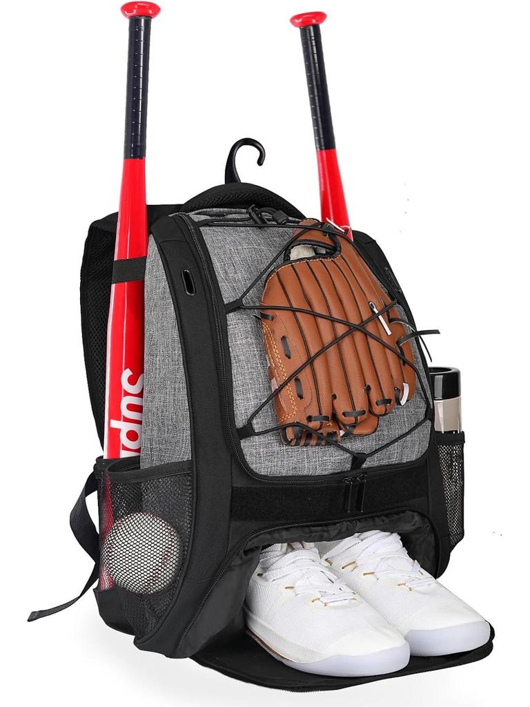 GO Baseball Softball Backpack for Training & Competition - Outdoor Sports Equipment Bag for Children & Adults