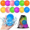 12Pcs Reusable Water Balloons, Pool Beach Water Toys for Boys and Girls, Outdoor Summer Toys for Kids Ages 3-12