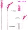 Portable Micro Nylon Eyelash Mascara Wand Lash Spoolies Brush Cosmetic Tools for Eye &  Makeup Minimum Order 50pcs