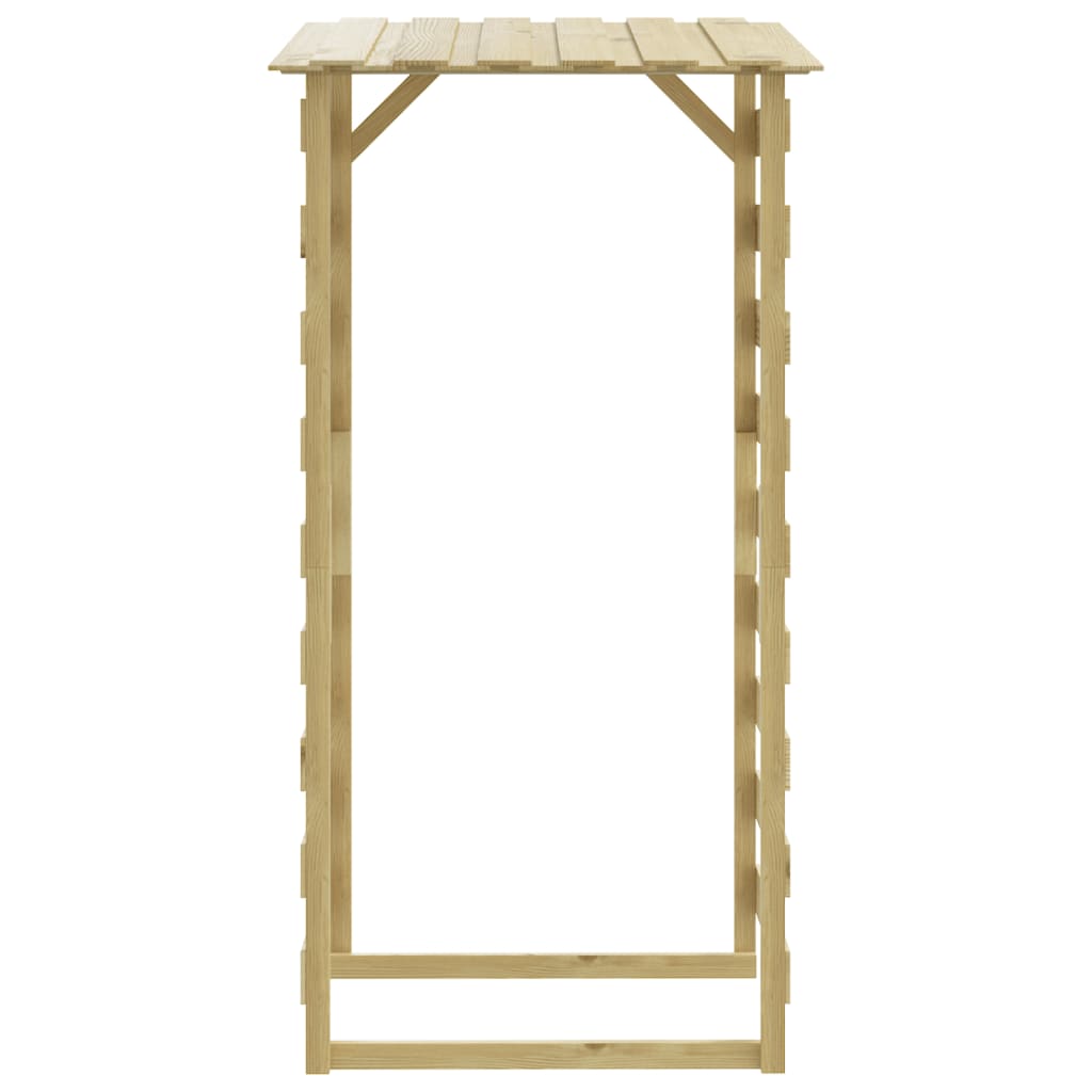 Vidaxl Pergole Ogrodowe Z Daszkiem, 4 Szt., 100X90X200 Cm, Sosnowe