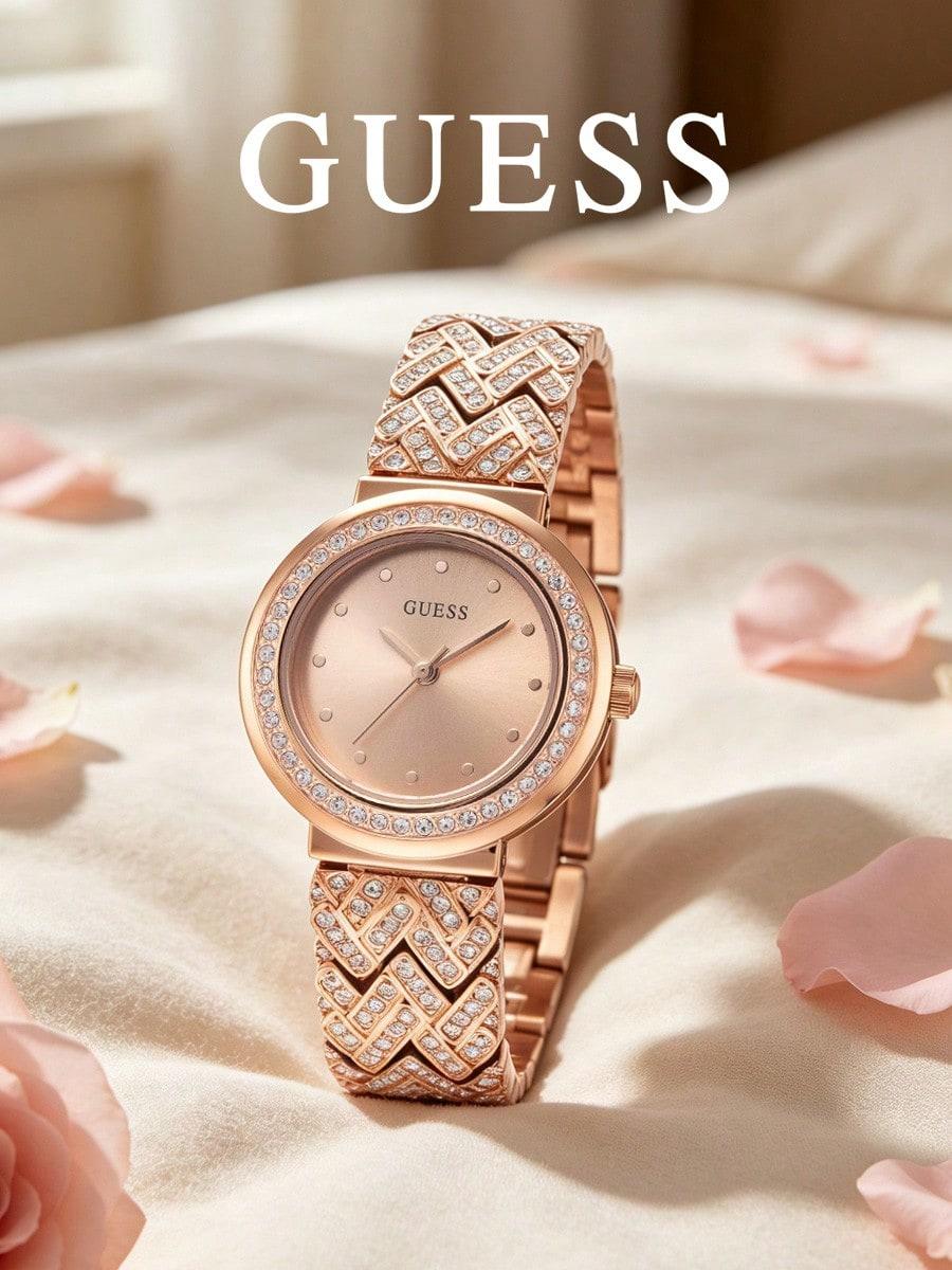 Женские кварцевые часы GUESS GW0476L3 розового золота