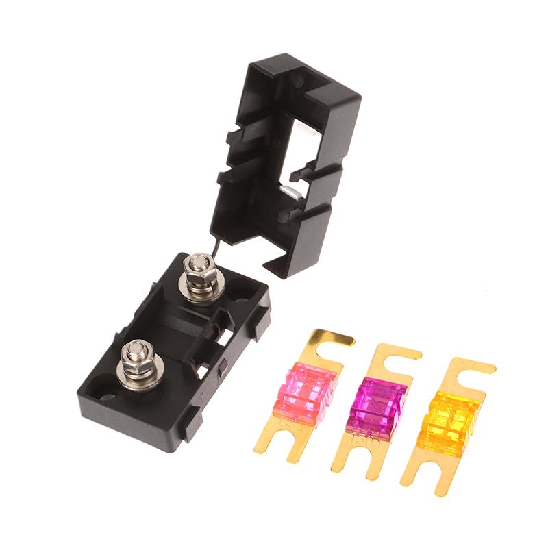 1 Set 20V 30V 40A 50A 60A 70A 80A 100A 125A 150A 200A Ans Trumpet Fork Plug Fuse Bolt Fixed Insurance And Safety Plate Base