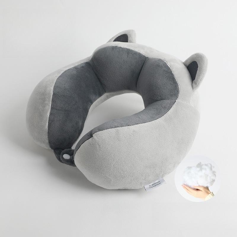 Cartoon U-shaped Pillow Hump Neck Pillow Office Nap Neck Pillow Travel Portable Aircraft Pillow Soft Neck Pillow