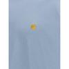 Carhartt WIP Besticktes Logo Unifarbener Rundhalsausschnitt Langarm-T-Shirt Herren Oberteile Blau I026392-2MY-XX