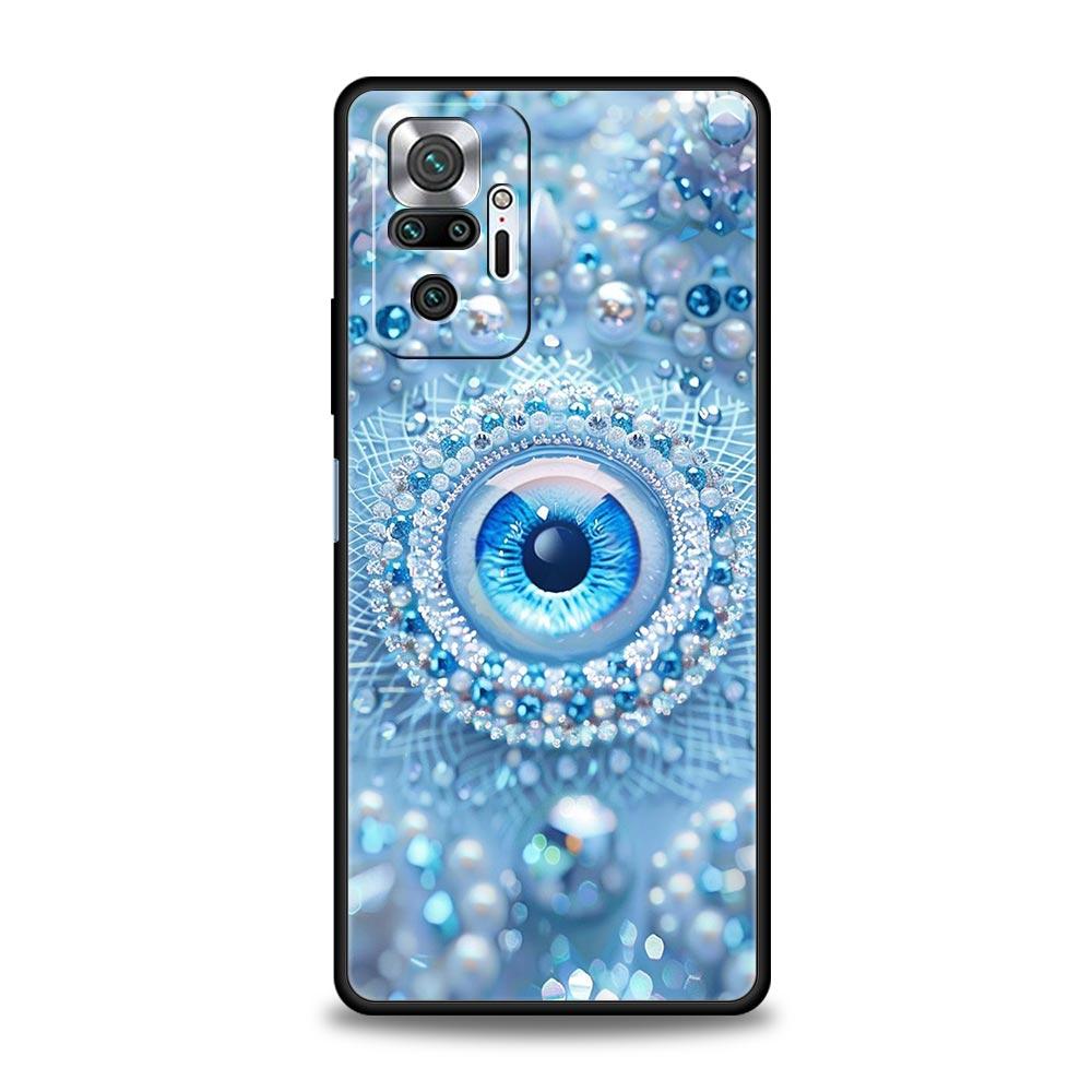 Fashion Eyelashes Eyes Phone Case Cover for Redmi 14C 10C Note 15 14 13 12 10 11 K40 Pro Plus 5G Shockproof Soft TPU Shell Bags