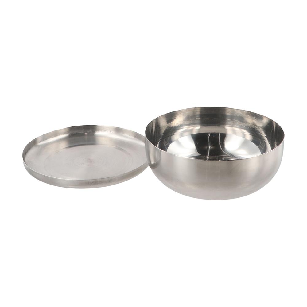 Single Layer Rice Bowl Round Children Bowl Tableware Korean Stainless Steel Bowl  Cream Foam