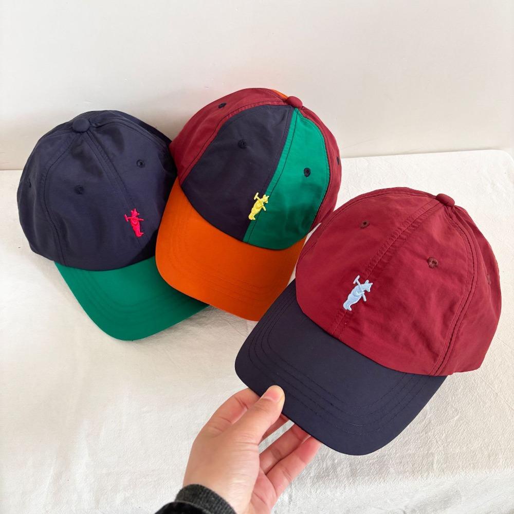 Exquisite Embroidery Sports Baseball Cap Splicing Color Breathable Hip Hop Hat Quick-drying Lightweight Duck Tongue Hat