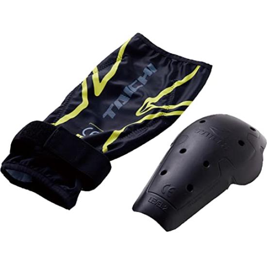 [RS TAICHI] Stealth CE (Level 2) Knee Guard Knee Protector Pair Black/Yellow M [TRV080]