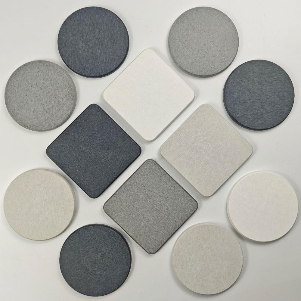 Non-slip Diatomite Coaster Thickened Water Absorbent Coaster Durable Table Mat Bathroom