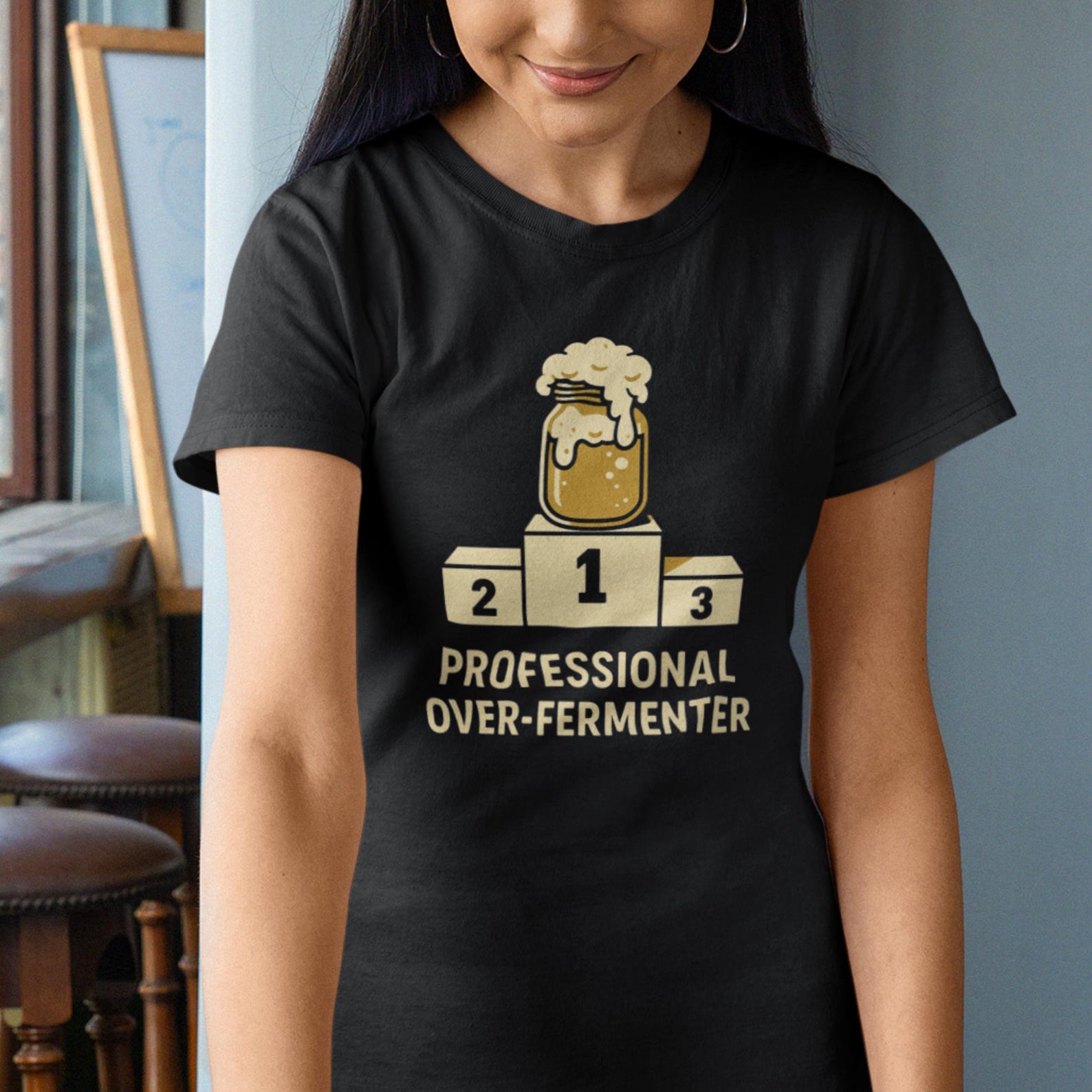 Professional Over-Fermenter Tee | Funny Fermentation Shirt for Fermenters L