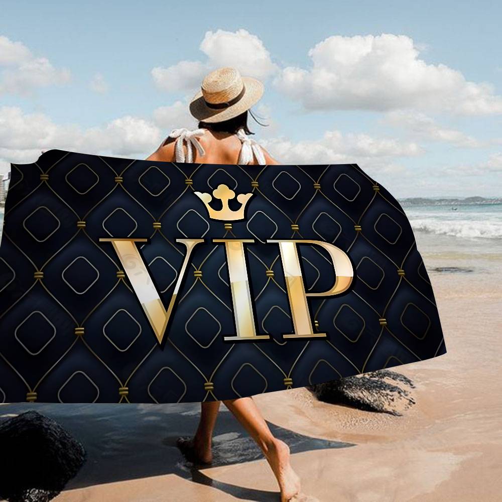 Laser VIP Beach Towel Colorful Bath Towels For Girl Microfiber Quick Dry Custom Sand Free Beach Yoga Spa Gym Pool