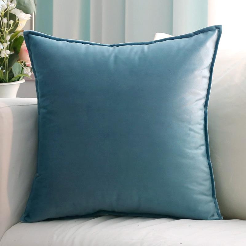 Velvet Cushion Cover Solid Color Square Pillow Covers for Home Living Room Sofa Decorative Headboard Pillowcase 50x50cm/60x60cm