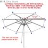 6 Ribs/8 Ribs Parasol Parasol Replacement Cloth Outdoor Patio Garden Banana Umbrella Cover Waterproof Sunshade Canopy