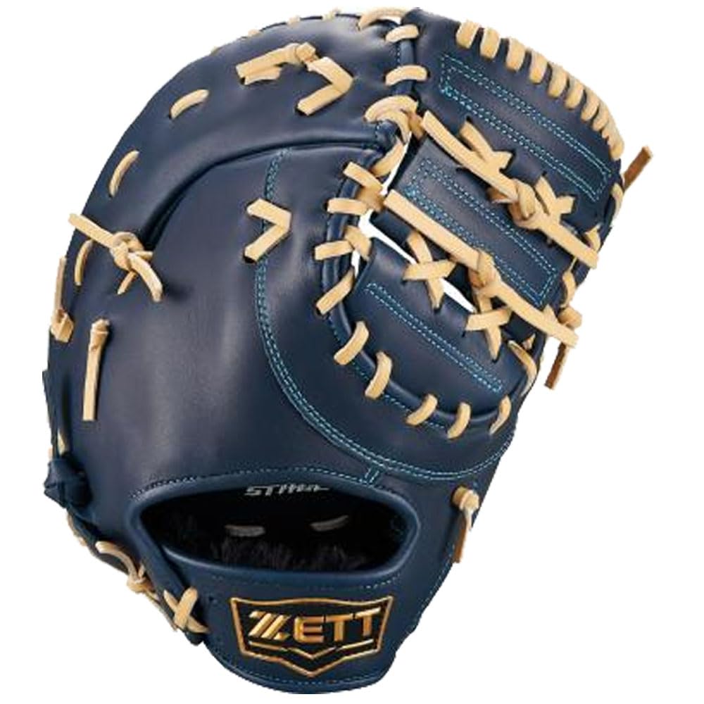

ZETT Youth Softball First Base Zero One Brown BJFB71513F Mitt, Stage, Navy/P (2932),