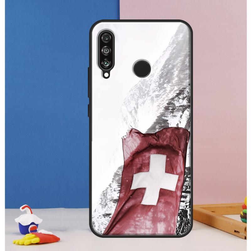 Switzerland Swiss Flag Case For Huawei Nova Y70 Y60 Y90 Y61 Y91 Y72 Y73 12s 12i 11i 8i 9 10 SE P30 P40 Lite P60 Pro