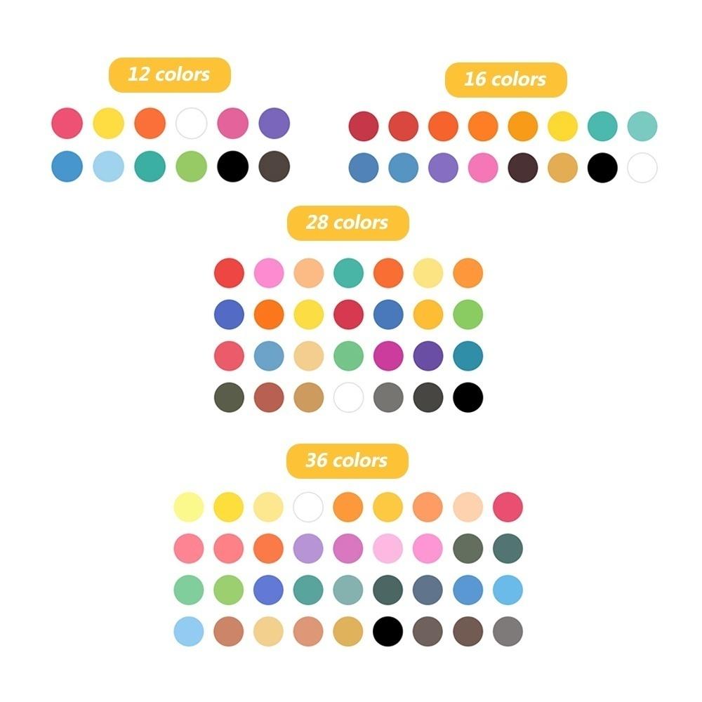 12/16/18 Cores Portátil Sólido Aquarela Tinta Conjunto Aquarela Pincel Caneta Para Pintura Infantil Material de Arte