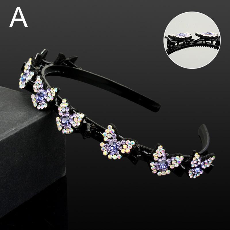 New Rhinestone Headband for Women Non-slip Bezel Hoop Hair Band Hair Accessories New Rhinestone Headband for Women Non-slip Bezel Hoop Hair Band Hair Accessories