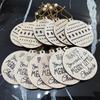 Handmade Wooden Snowflake Christmas Tree Ornaments - Small Tree Decoration Accessories