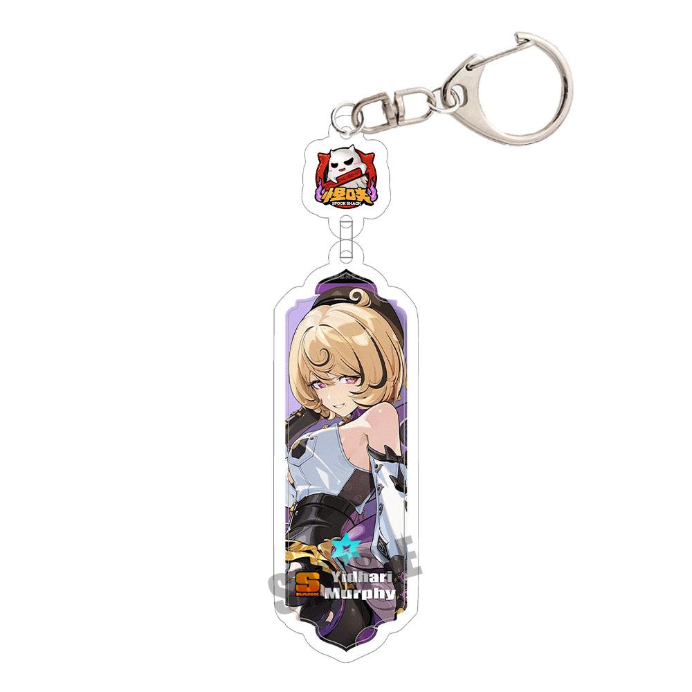Game Zenless Zone Zero Acrylic Keychain Aria Cissia Nangong Yu Backpack Keyring Pendant Belle Nicole Demara Decorative Ornament