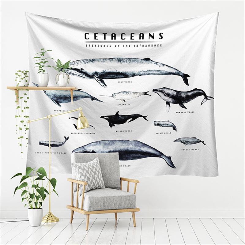 New Forest European-American Landscape TV Background Wall Tapestry - Polyester Decorative Hanging Cloth