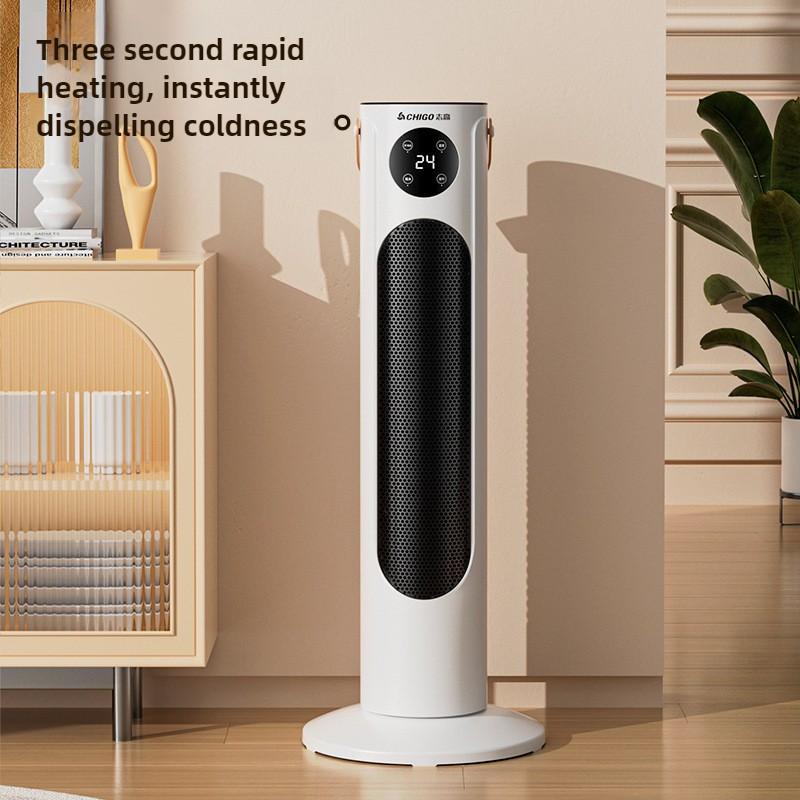 2000W High Power Electric Heater Household Vertical Intelligent Warm Air Blower Winter Fast Heating Electric Heating Fan