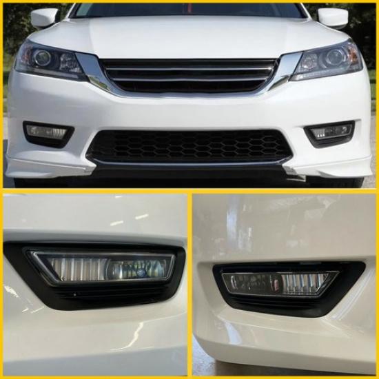 2X For 2013-2015 Accord Honda EX EX-L LX Fog Cover Light Trim 71112T2AA10 Bezel