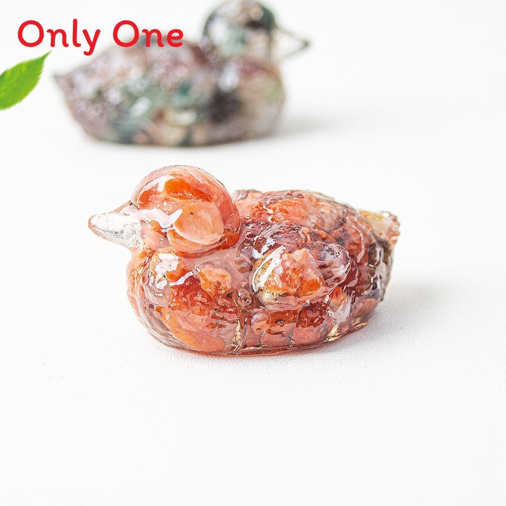 Water Crystal Resin Art Piece Duck Ornament For Home And Tabletop Decor