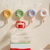 6Pcs Self-adhesive Donut Shape Hooks Wall Mounted Key Holder Creative Sticky Hooks  for Home