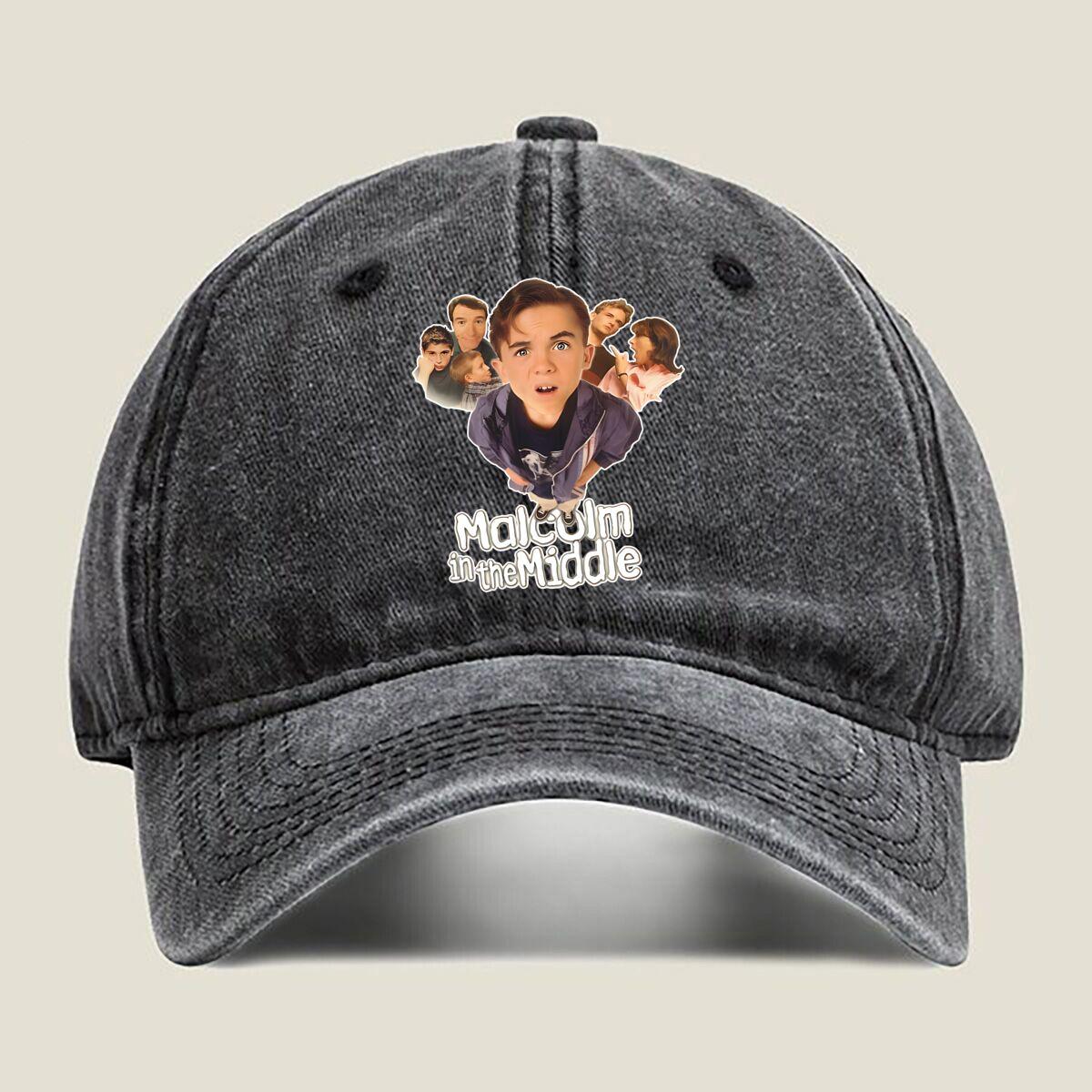 

Malcolm in the Middle Washed Baseball Cap Outdoor For Womens Unisex FeUnisex Fashion Dad Hat Hip Hop One Size