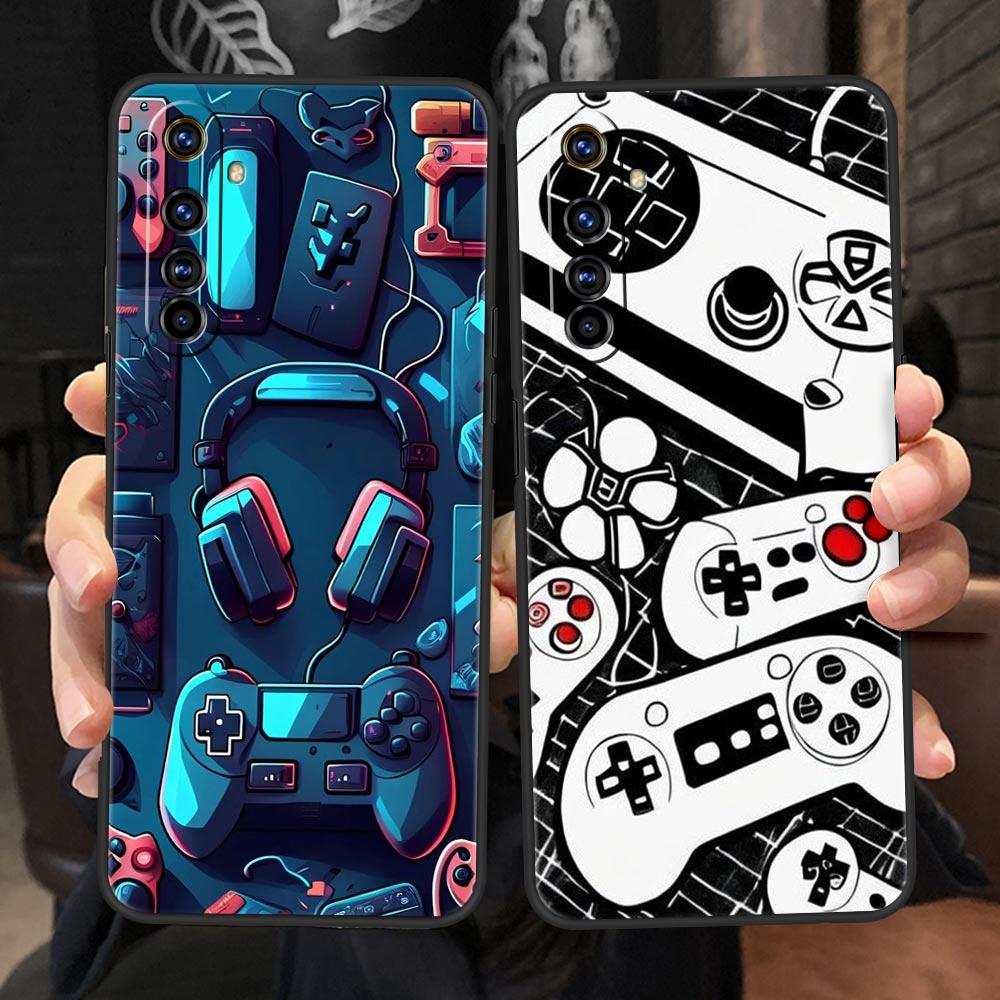 Game Controller Graphic Soft TPU For Realme 13 12 11 10 9 Pro Plus GT3 GT2 C21 C25 C35 C53 C55 C67 Pro 5G Phone Case Cover Capas