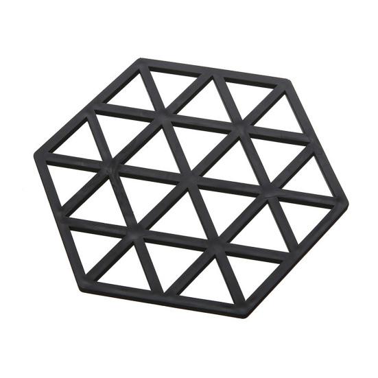 Hollow Heat Resistant Trivet for Hot Dishes Non-Slip Silicone Table Mat for Pots Scratch-Proof