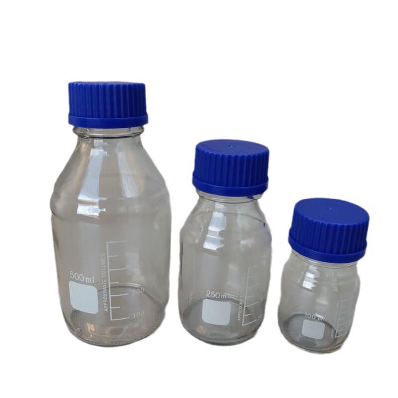 Zhuo Pu 500ml Blue Cap Borosilicate Reagent Bottle