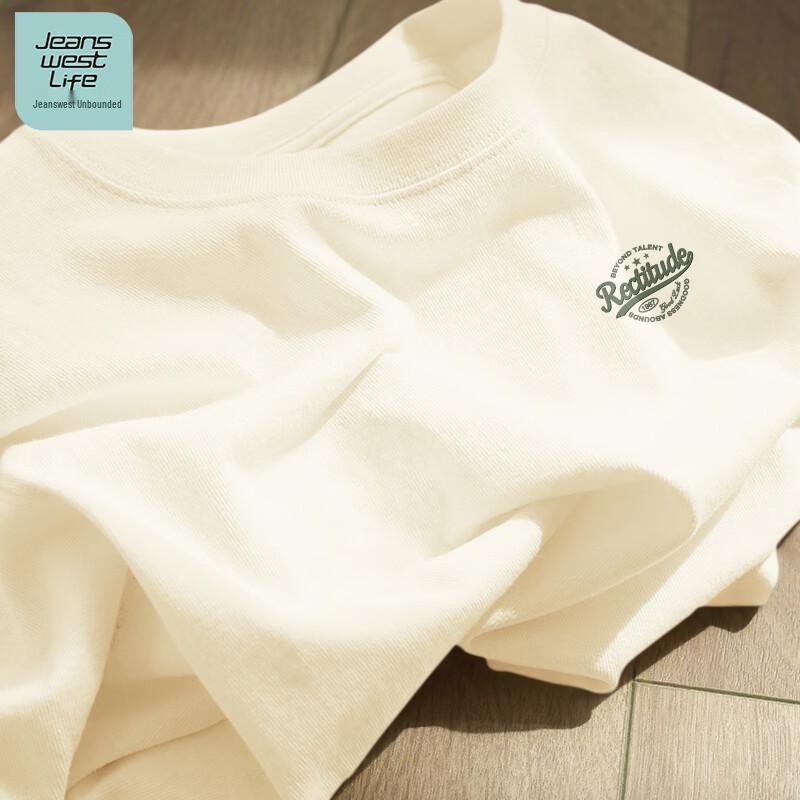 Jeanswest Life Men s Pure Cotton Letter Print Short Sleeve T-Shirt M