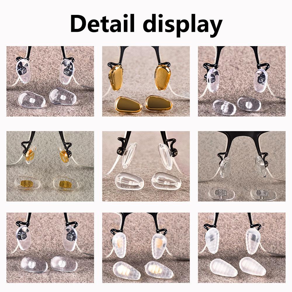 Glasses Nose Pad Set Non-Slip Different Sizes Eyeglass Nose Pads Replacement Maintenance Kit For Most Glasses Repair Accessories