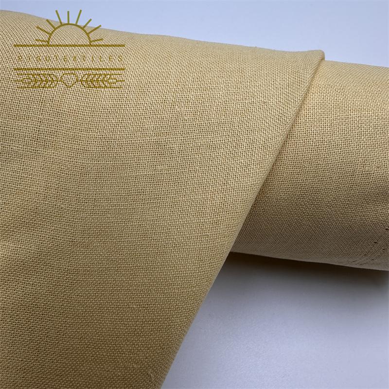EcoFriendly Blended Linen Cotton Fabric for Garments and Home Textiles