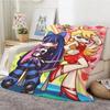 Panty And Stocking Throw Lightweight 240G Flannel Blanket Soft Skin-Friendly For Summer Cooling