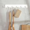 Punch-Free Adhesive Multi-Hook Rack