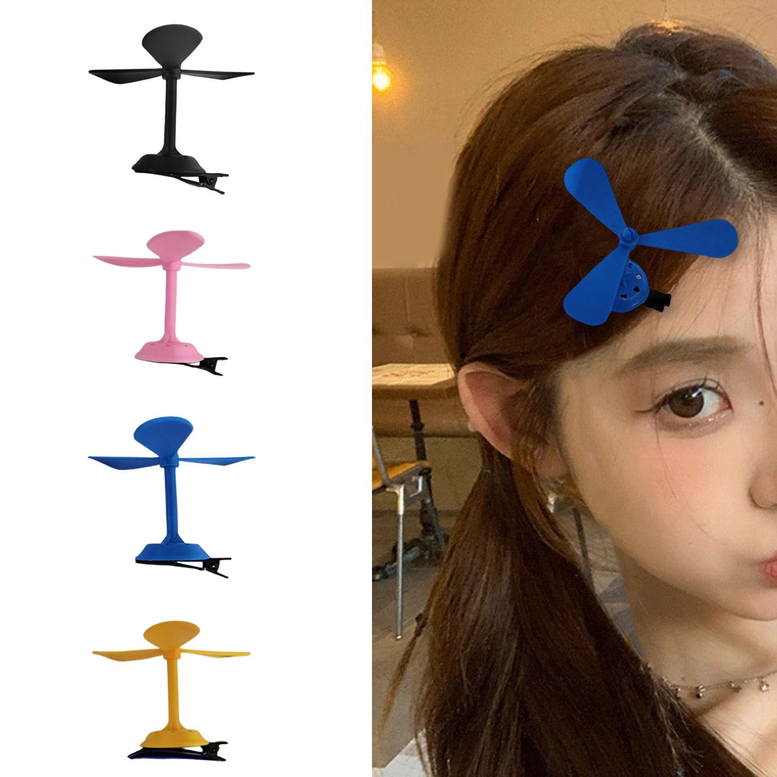 

Rotate Windmill Hair Barrettes for Casual Formal Dragonfly Hair Clip Women Kids Hair Styling Clip Nonslip Hair Ornament чорний