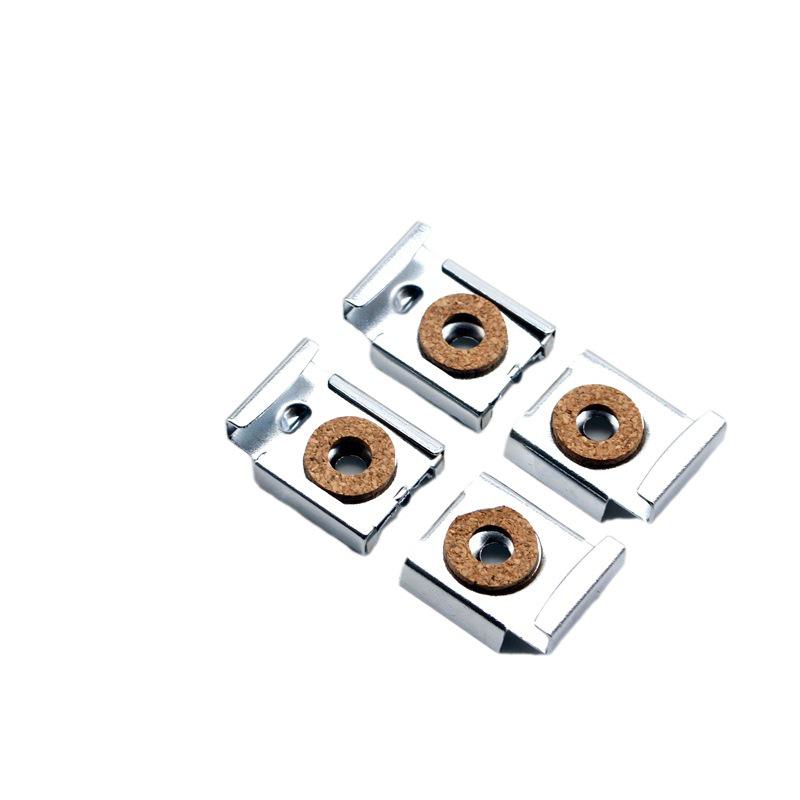 Square Mirror Holder Clips, 4-Piece Set - Glass & Furniture Wall Hanging Hardware