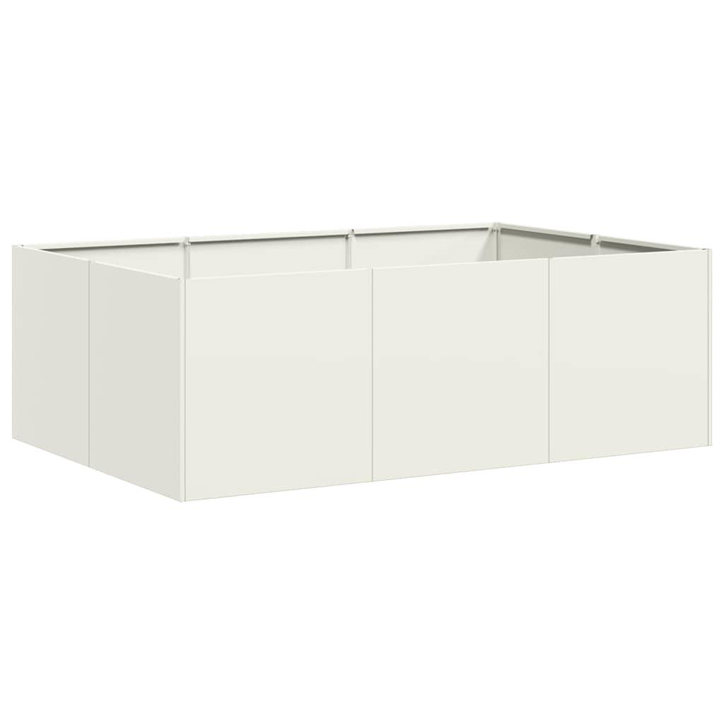 White Pot 120X80X40 Cm Steel