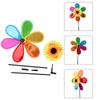 1PCS Sunflower Windmill Pinwheel Colourful Sequins Foldable Windmill For Home Garden Decoration Sunflower Windmill